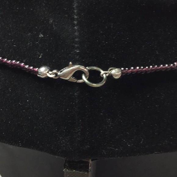 Hand crafted Banded Amethyst necklace.   NWOT N145 - Picture 5 of 5